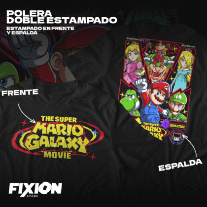 Mario Galaxy The Movie - Polera Doble [DE] [N]